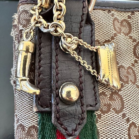 Gucci GG Canvas Jolicoeur Shoulder Bag - Authentic - Picture 7 of 15